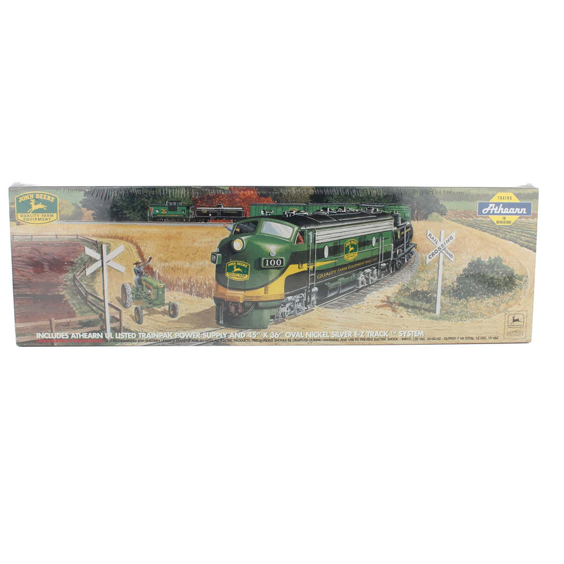 John Deere HO Scale Starter Set with Power Supply and 45" x 36" Oval Track by Athearn