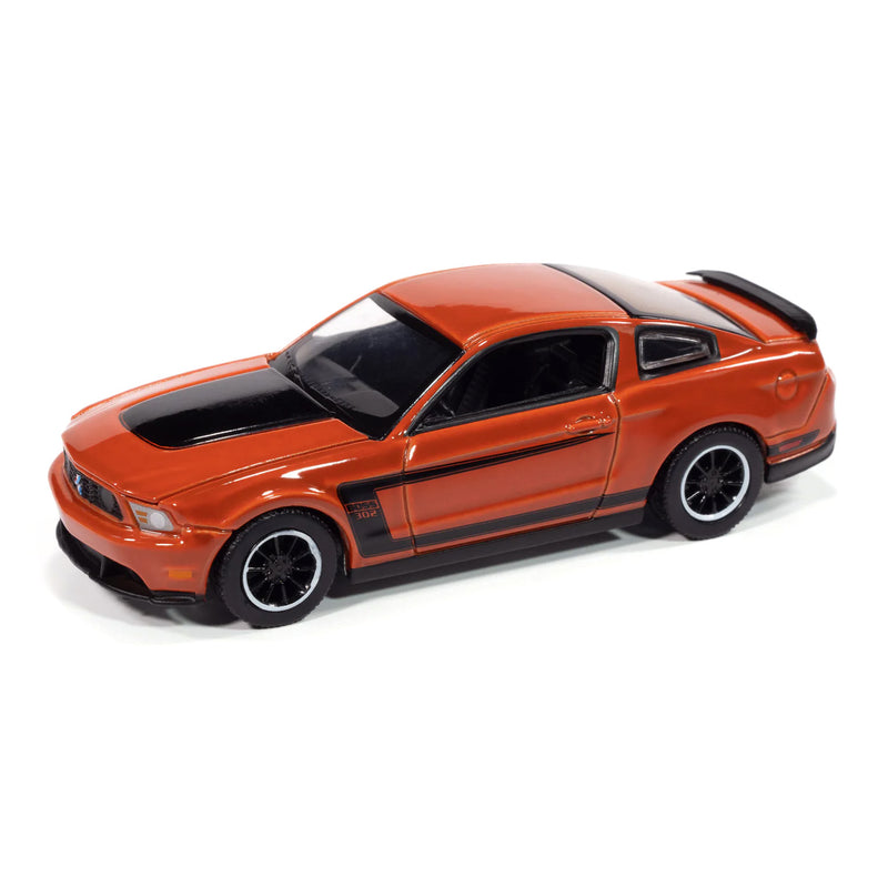 1/64 2012 Ford Mustang Boss 302, Competition Orange & Black, Auto World