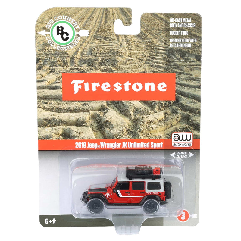 1/64 2018 Jeep Wrangler Firestone Field Agent SUV by Big Country & Auto World