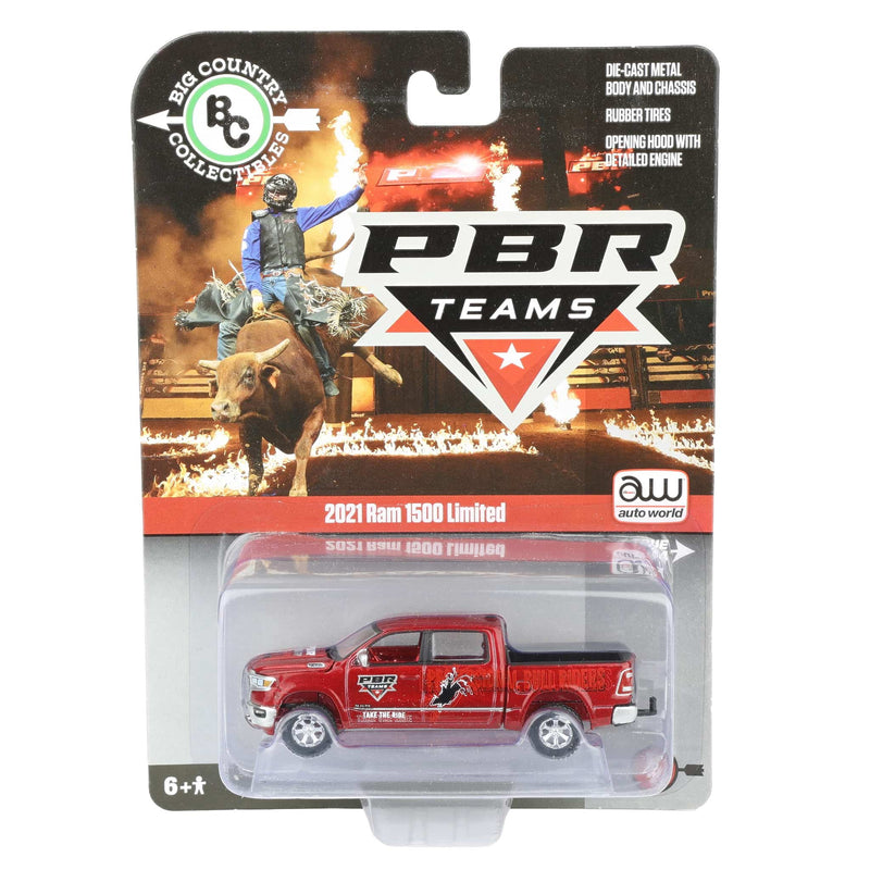 Chase Unit~1/64 PBR 2021 Dodge Ram Limited Edition Pickup Truck by Big Country & Auto World