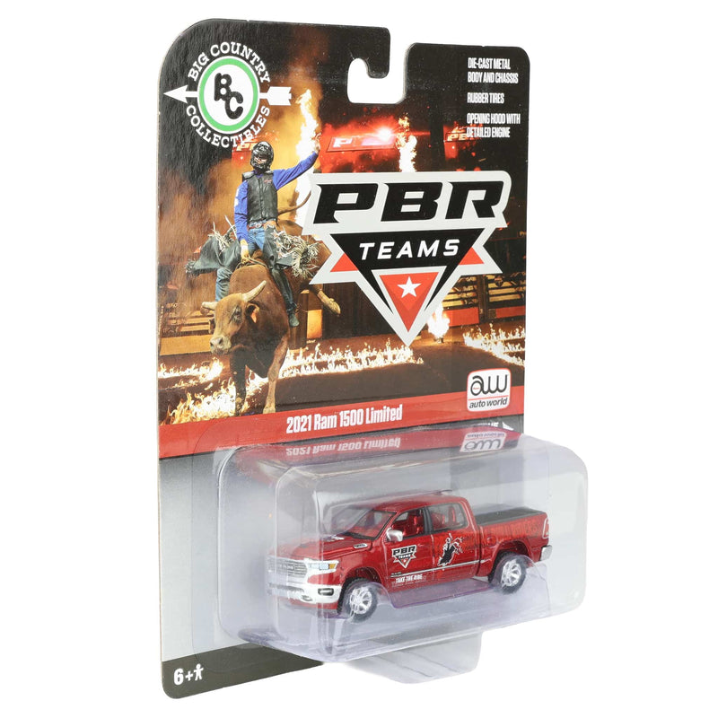 Chase Unit~1/64 PBR 2021 Dodge Ram Limited Edition Pickup Truck by Big Country & Auto World