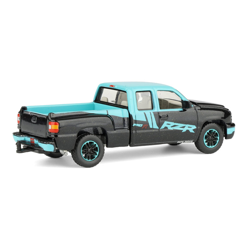 1/64 2006 Chevrolet Silverado Extended Cab Pickup Truck with Polaris Decoration by Big Country & Auto World