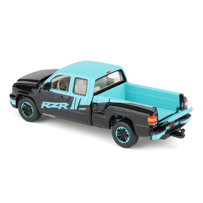 1/64 2006 Chevrolet Silverado Extended Cab Pickup Truck with Polaris Decoration by Big Country & Auto World