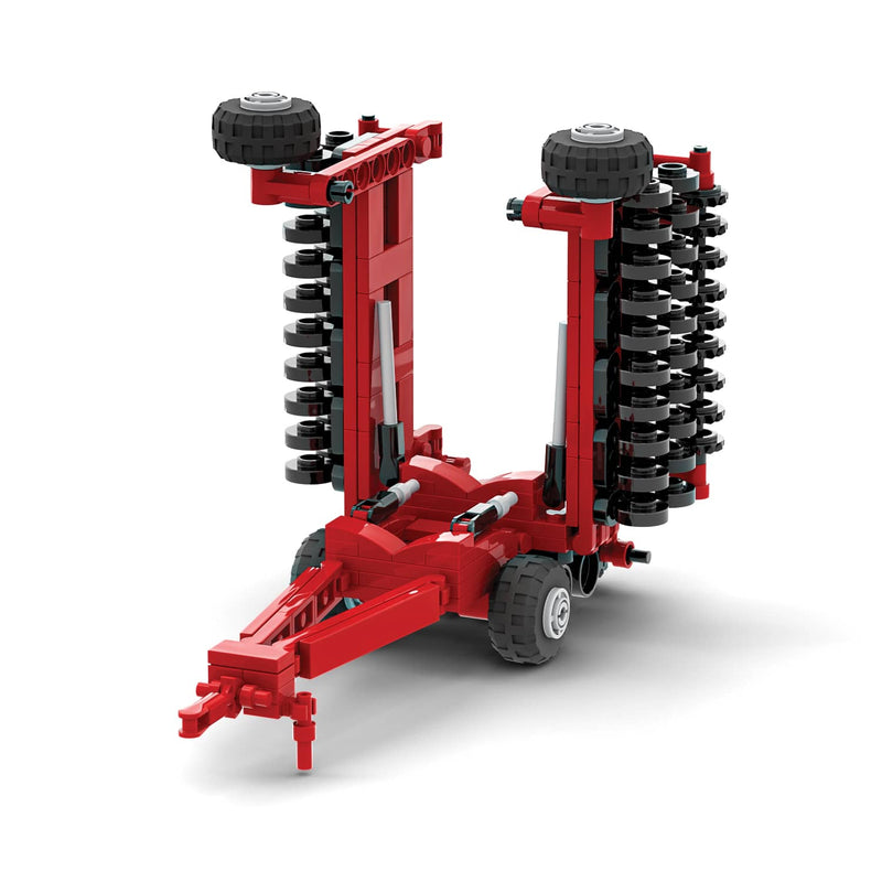 Case IH Early Speed-Tiller High-Speed Disk Farming Building Set, BrickAg Microfarm Series 246 Pieces