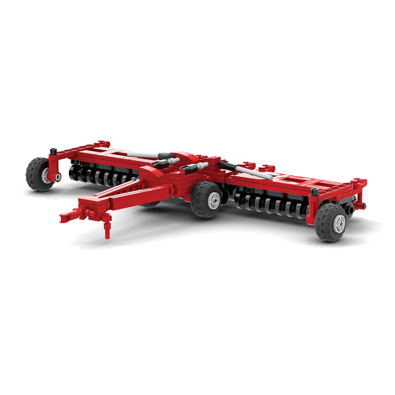 Case IH Early Speed-Tiller High-Speed Disk Farming Building Set, BrickAg Microfarm Series 246 Pieces