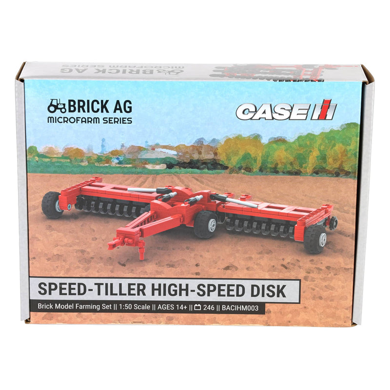 Case IH Early Speed-Tiller High-Speed Disk Farming Building Set, BrickAg Microfarm Series 246 Pieces