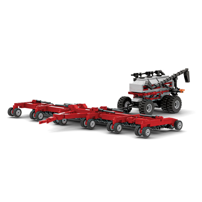 Case IH Precision Disk Air Drill & Cart Farming Building Set, BrickAg Microfarm Series 654 Pieces