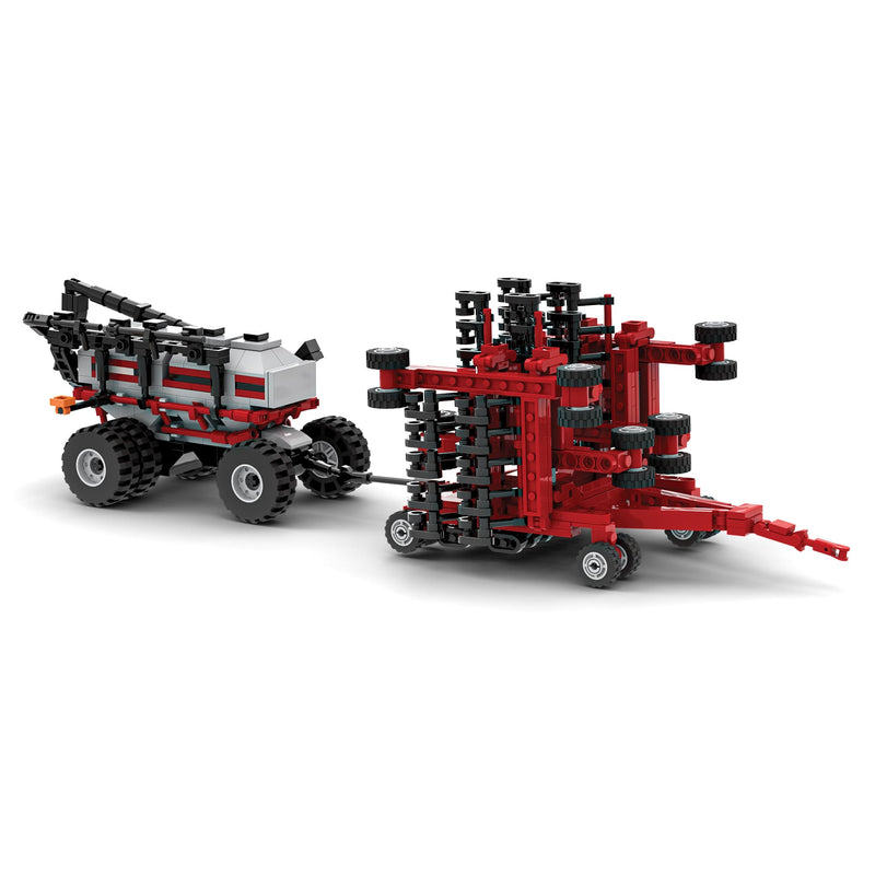 Case IH Precision Disk Air Drill & Cart Farming Building Set, BrickAg Microfarm Series 654 Pieces