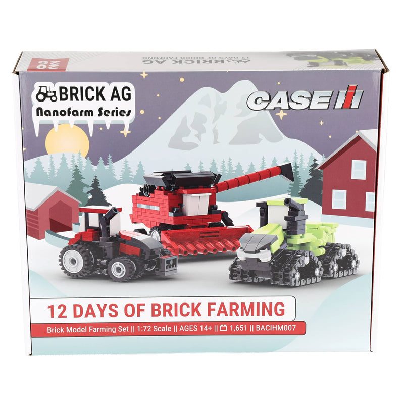 2026 Case IH 12 Days of Brick Farming Building Set, BrickAg Nanofarm Series 1,658 Pieces