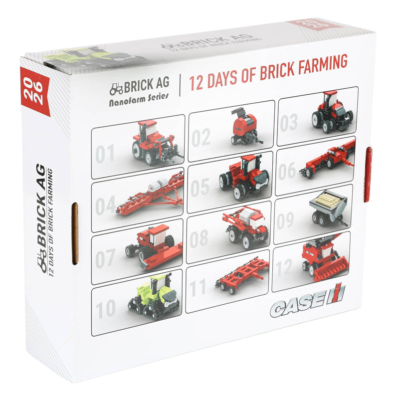 2026 Case IH 12 Days of Brick Farming Building Set, BrickAg Nanofarm Series 1,658 Pieces