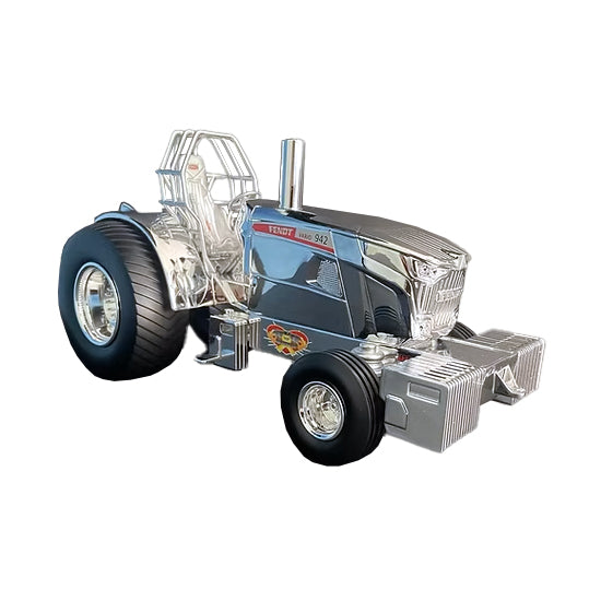 Chrome Version ~ 1/16 Fendt 942 Never Giving Up Pulling Tractor by