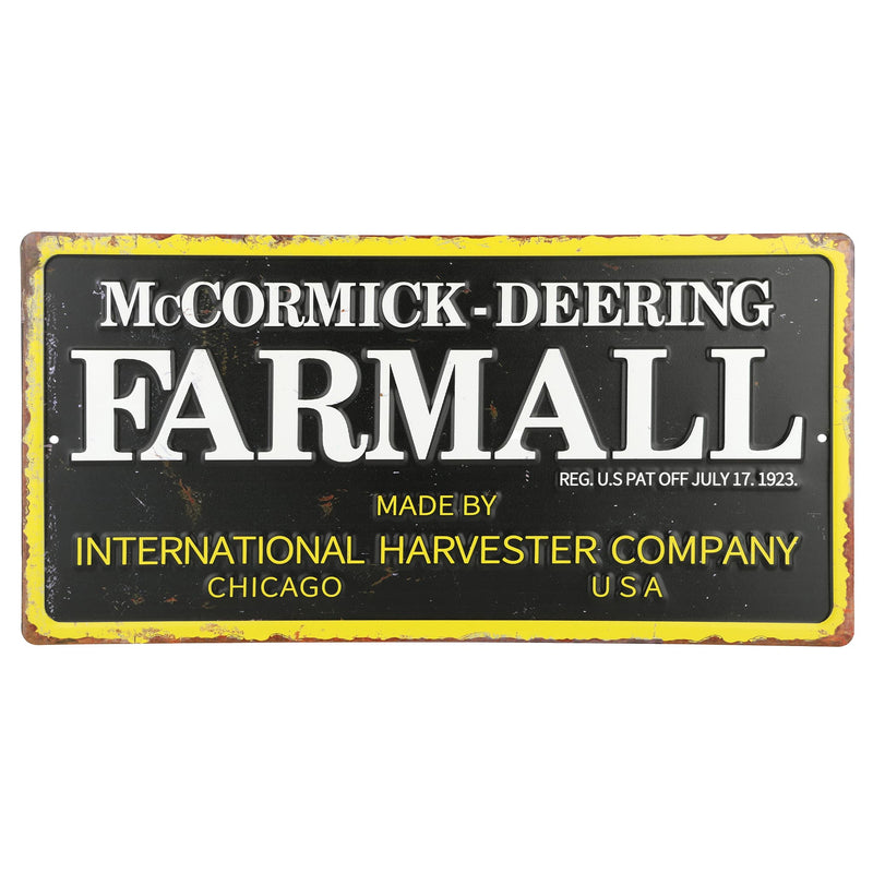 International Harvester Large 15" x 8" McCormick Deering  Metal Sign