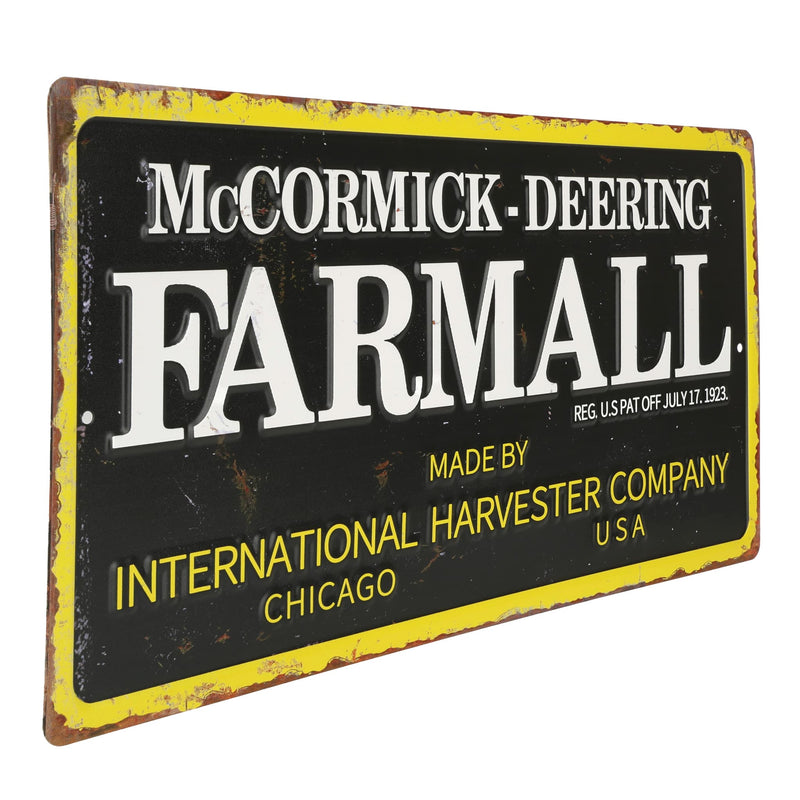 International Harvester Large 15" x 8" McCormick Deering  Metal Sign