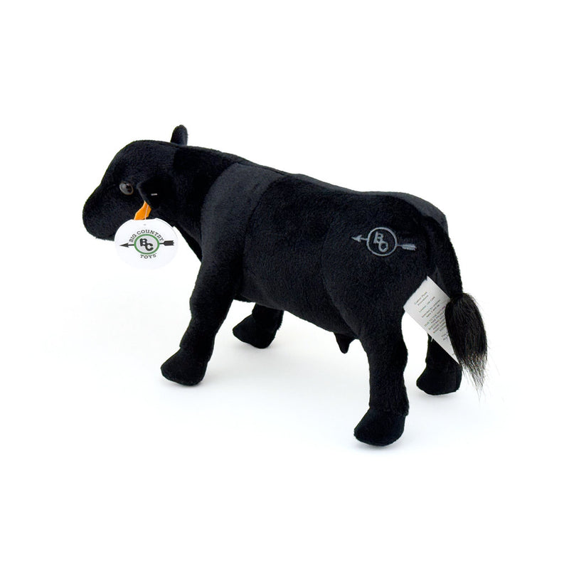 14" Black Angus Plush Cow by Big Country