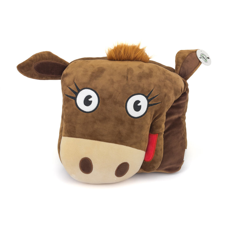 12" Scarlett the Red Angus Cow Soft Plush Pillow by Big Country