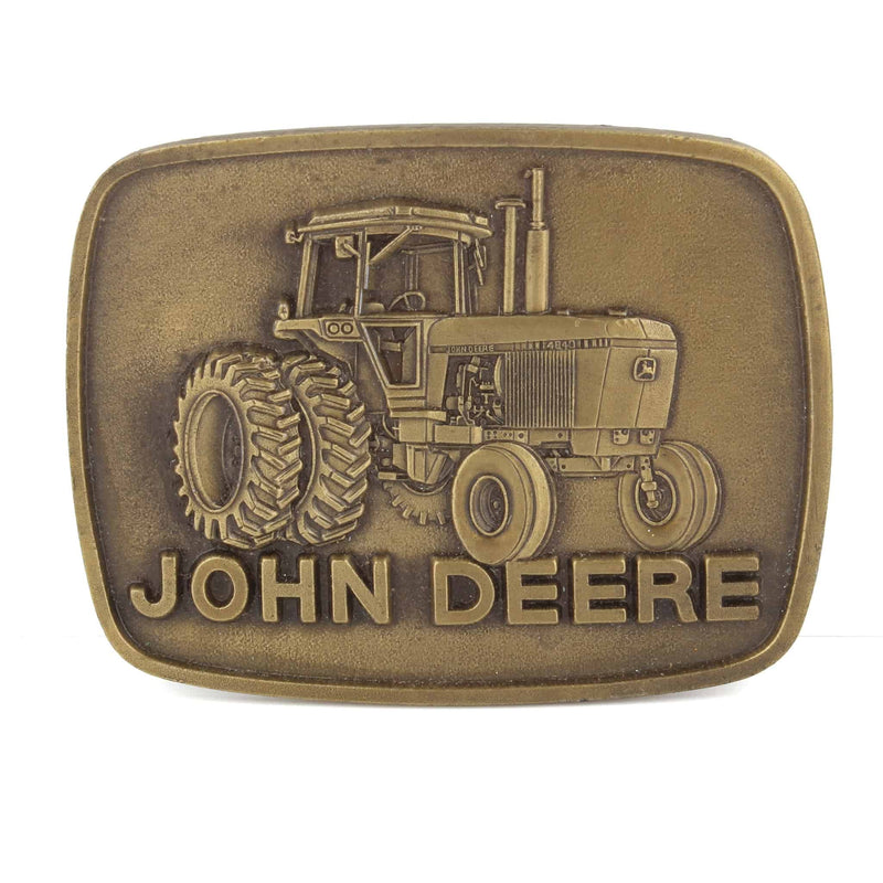 Vintage 1977 John Deere Brass Iron Horse 4840 Tractor Belt Buckle