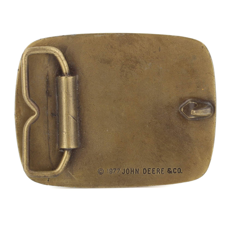 Vintage 1977 John Deere Brass Iron Horse 4840 Tractor Belt Buckle