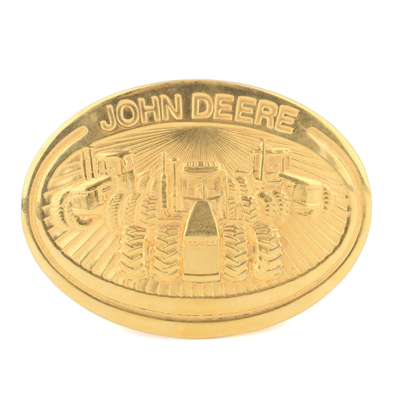 John Deere 4WD Tractors Shiny Goldtone 1981 Belt Buckle