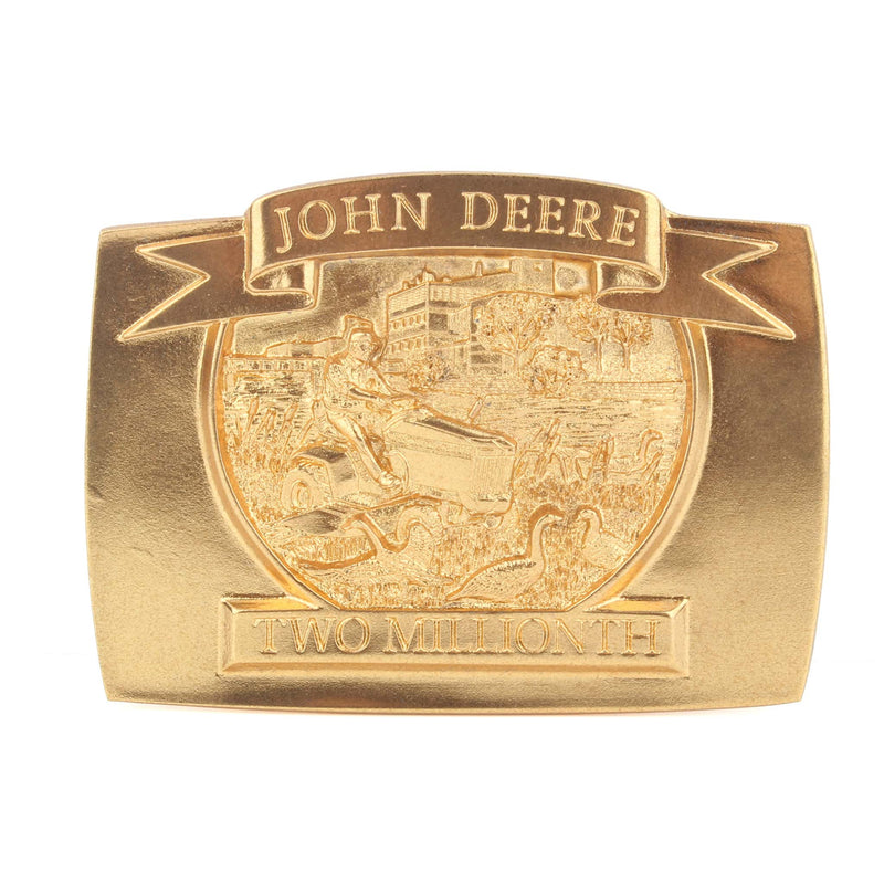 1992 John Deere 2 Million Lawn & Grounds Care Tractor 24k Gold Plated Belt Buckle