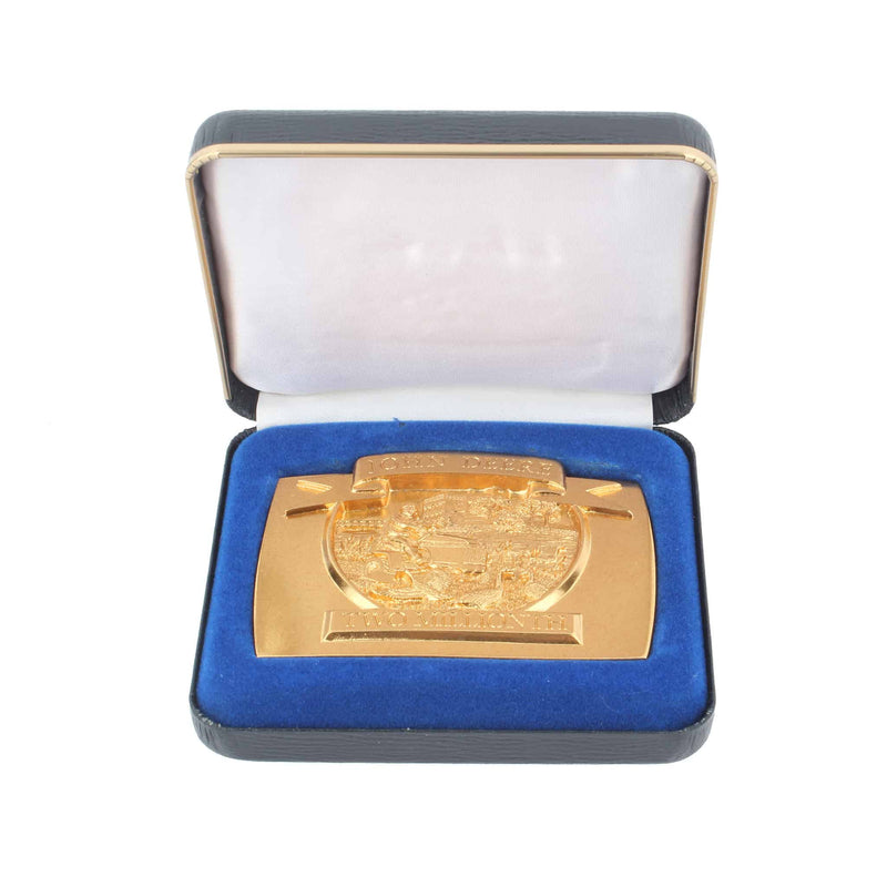 1992 John Deere 2 Million Lawn & Grounds Care Tractor 24k Gold Plated Belt Buckle