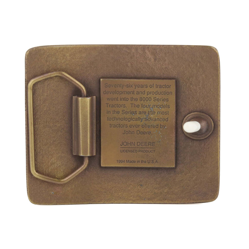 John Deere 7000 Series Tractors 1994 Brass Belt Buckle