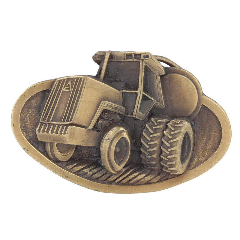 Vintage 1982 Allis Chalmers 8010 Tractor Brass Belt Buckle