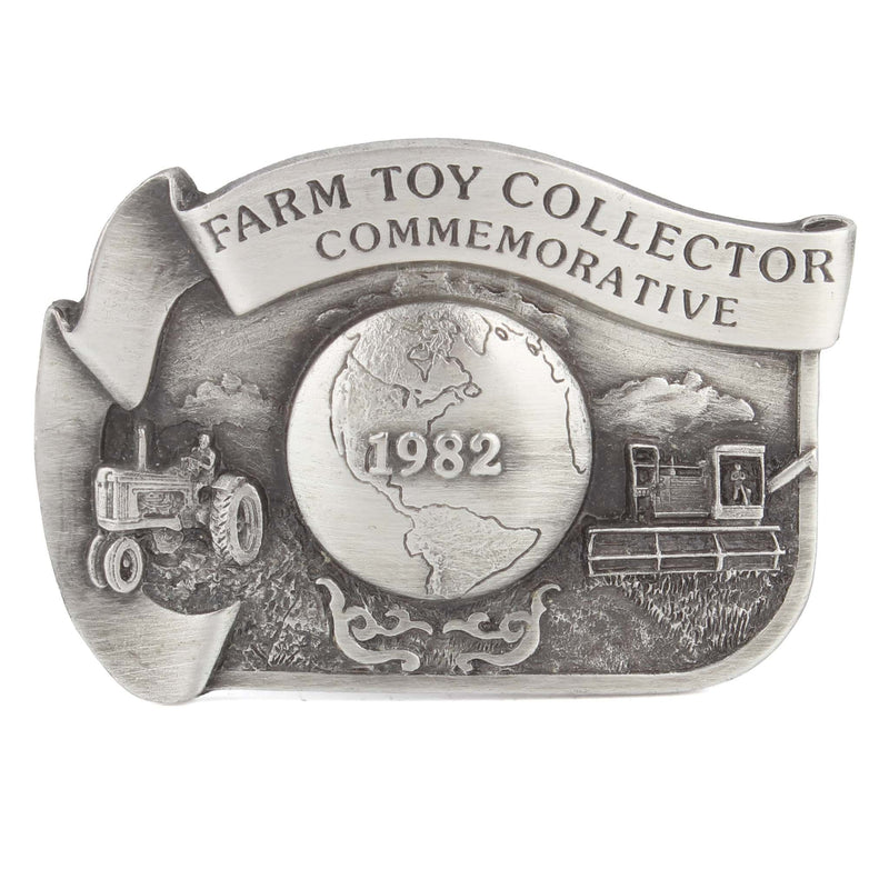 Vintage 1982 Farm Toy Collector Commemorative LE Pewter Belt Buckle