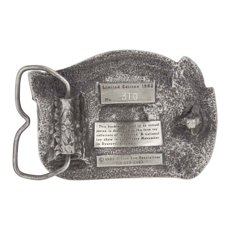 Vintage 1982 Farm Toy Collector Commemorative LE Pewter Belt Buckle