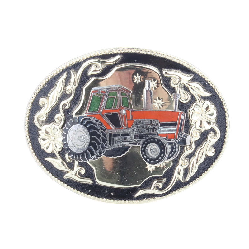 Vintage Allis Chalmers Enamel Tractor Belt Buckle