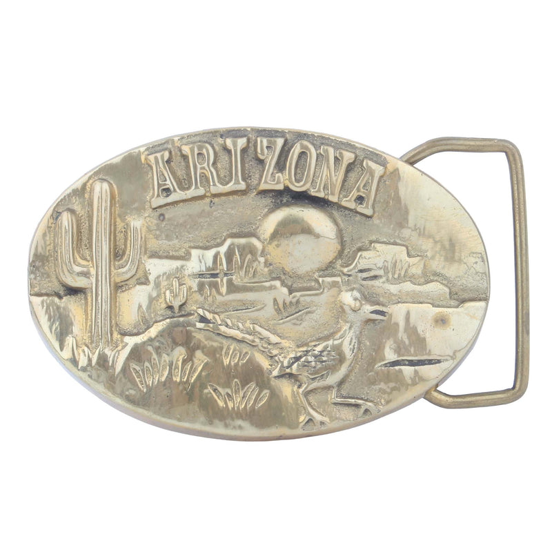 Vintage Arizona Solid Brass Buckle