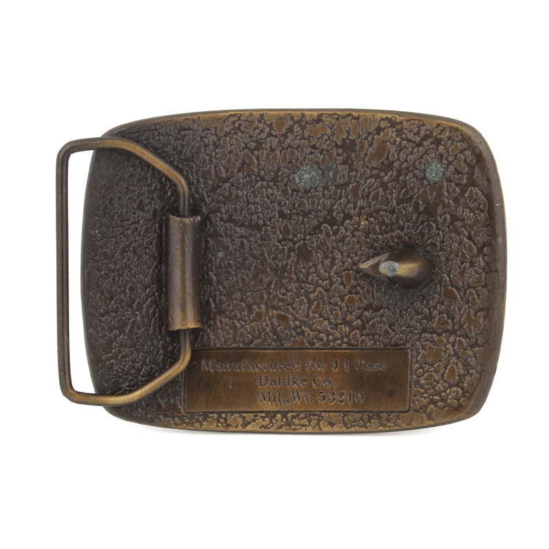 Vintage Case 2870 Tractor 4WD Brass Belt Buckle