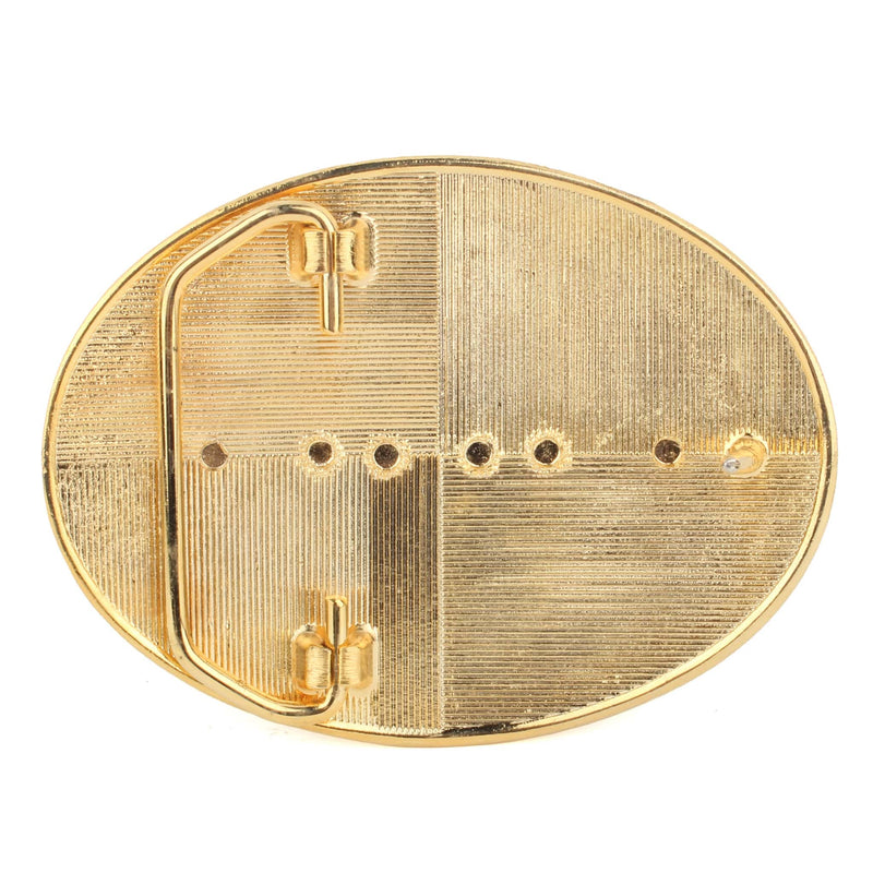 Case 580 Backhoe Loader Enamel & Brass Belt Buckle