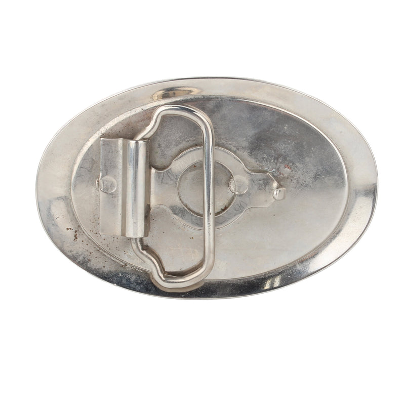 Vintage Case IH Old Abe Eagle Blue Enamel Belt Buckle