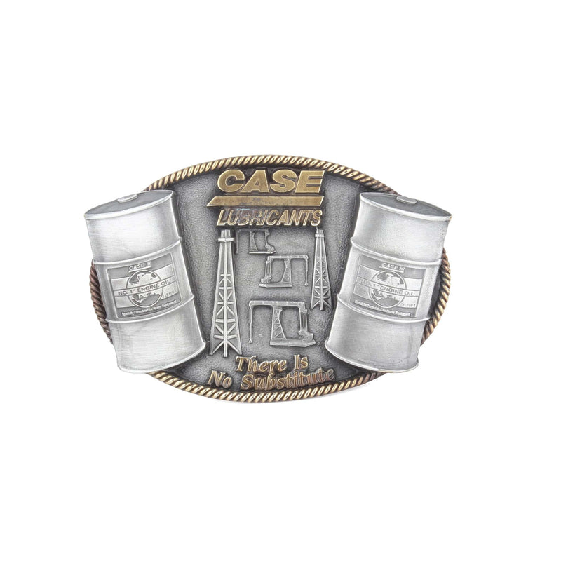 V&O Vintage Case Engine Oil Lubricants Brass Limited Edition Belt Buckle