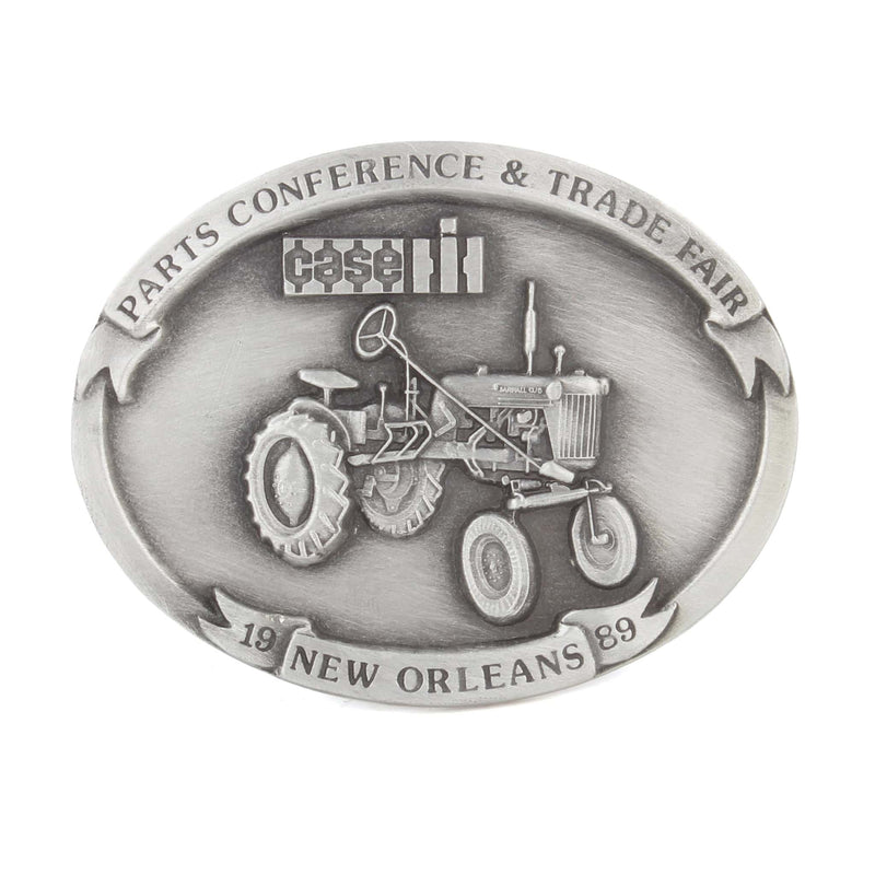1989 Case IH Parts Trade Fair Farmall Cub Tractor LE Pewter Belt Buckle by SpecCast