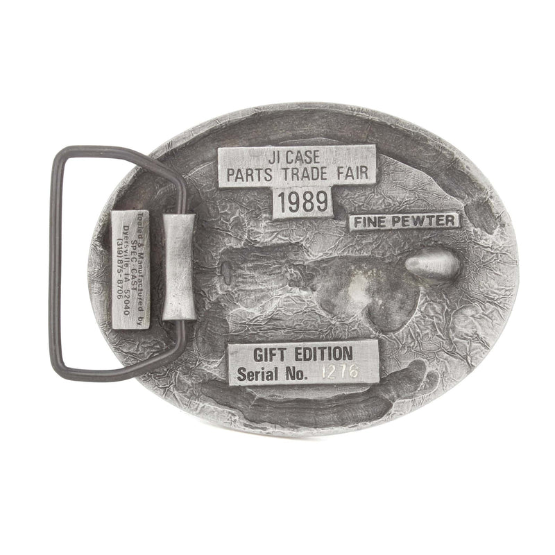 1989 Case IH Parts Trade Fair Farmall Cub Tractor LE Pewter Belt Buckle by SpecCast