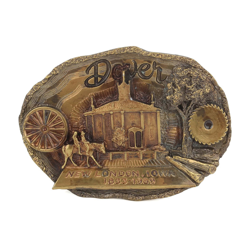 Vintage Vintage 1989 Dover New London, Iowa LE Belt Buckle by Siskiyou