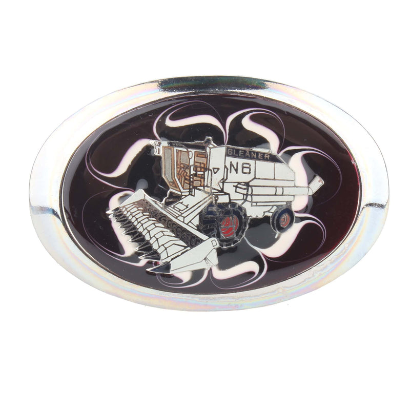 Vintage Gleaner N6 Combine Metal & Enamel Belt Buckle