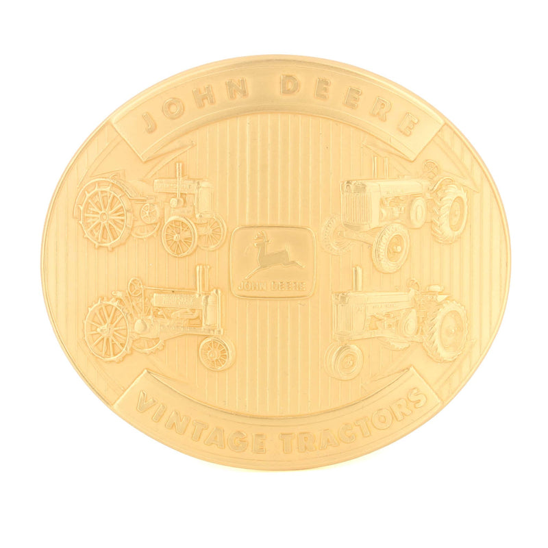 1992 John Deere 2 Cylinder Tractors 24k Gold Plated Oval Belt Buckle