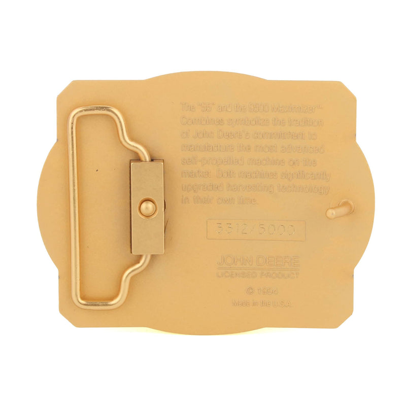 John Deere 55 & 9500 Combines "The Tradition Continues" 1994 Gold Plated Belt Buckle