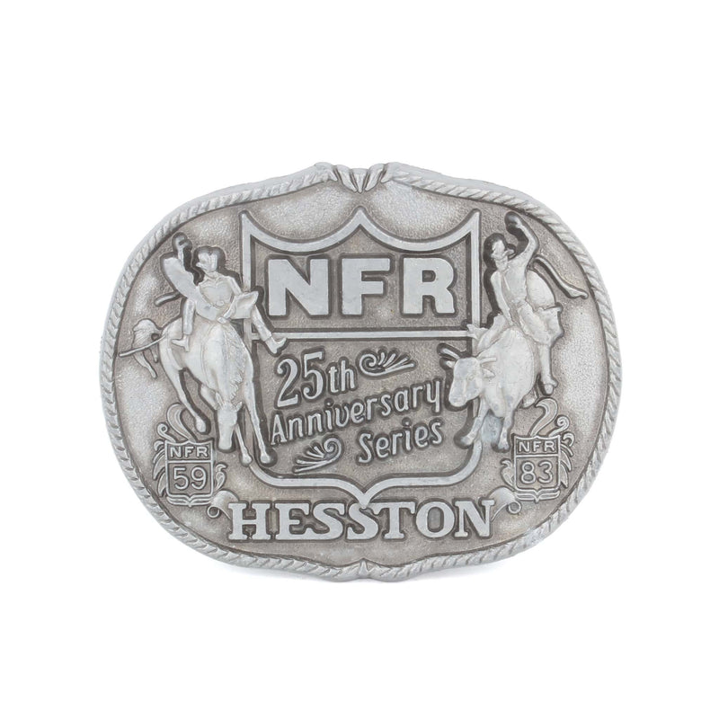 Vintage Hesston National Rodeo Finals 1983 25th Anniversary Series Belt Buckle