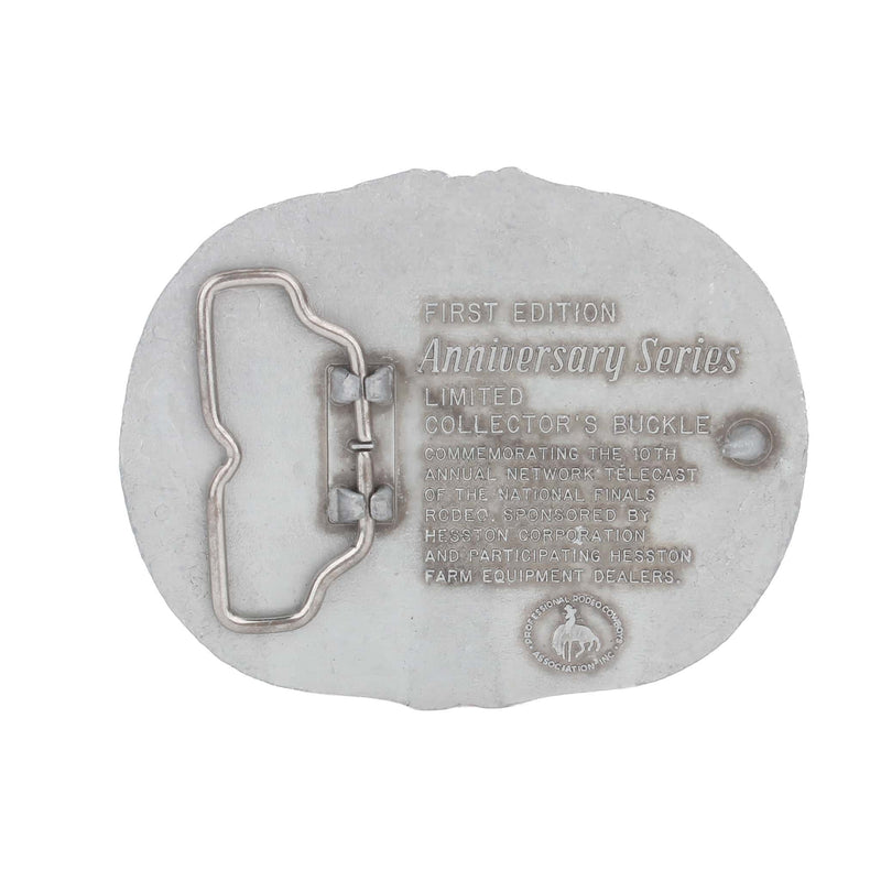 Vintage Hesston National Rodeo Finals 1983 25th Anniversary Series Belt Buckle