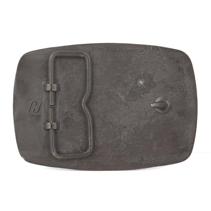 Vintage 1970s Iowa Farming Brass Belt Buckle