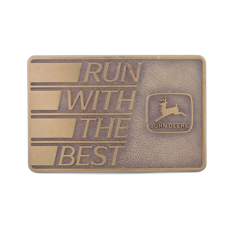 Vintage 1988 John Deere Run With The Best Special Edition Belt Buckle