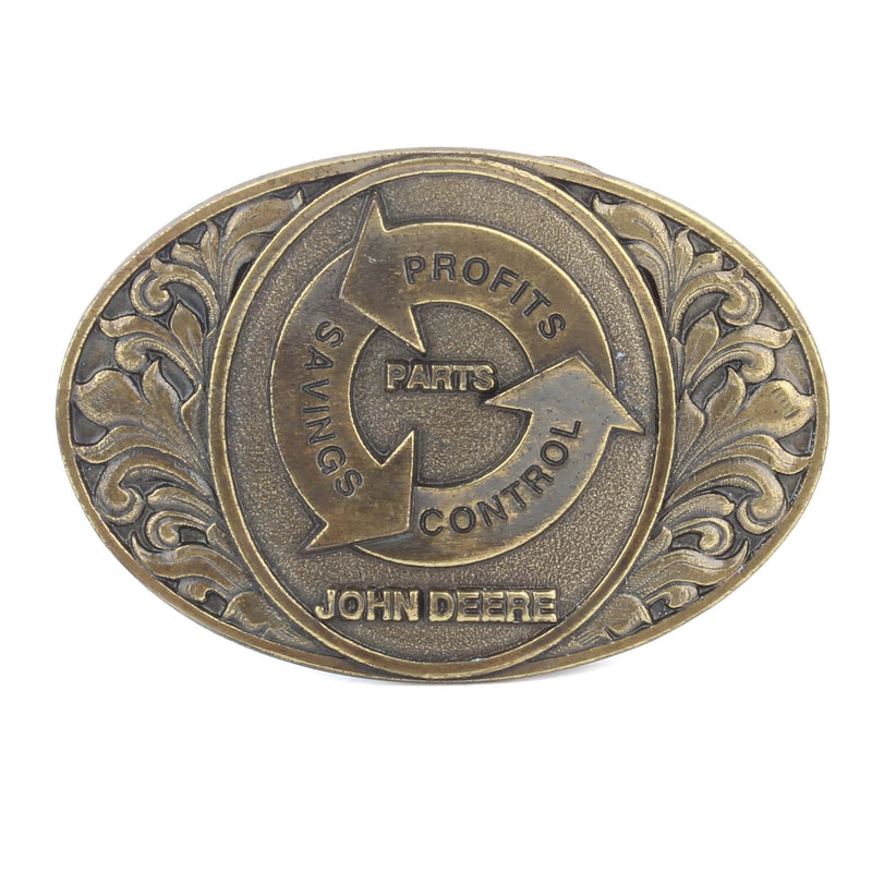 1994 John Deere Parts Expo Profits Savings Control LE Brass Belt Buckle