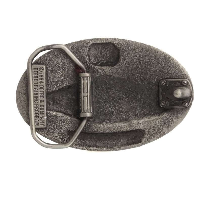 Vintage 1994 John Deere Silver Level Certification Pewter Belt Buckle