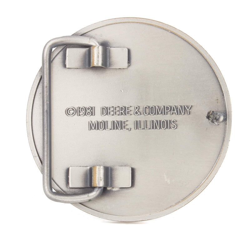 Vintage 1982 John Deere Stag Maco Bronze, .999 Silver Plated Belt Buckle