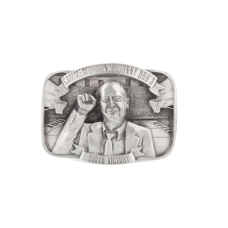 Vintage Johnny Orr Iowa State 300th Win Pewter Limited Edition Belt Buckle
