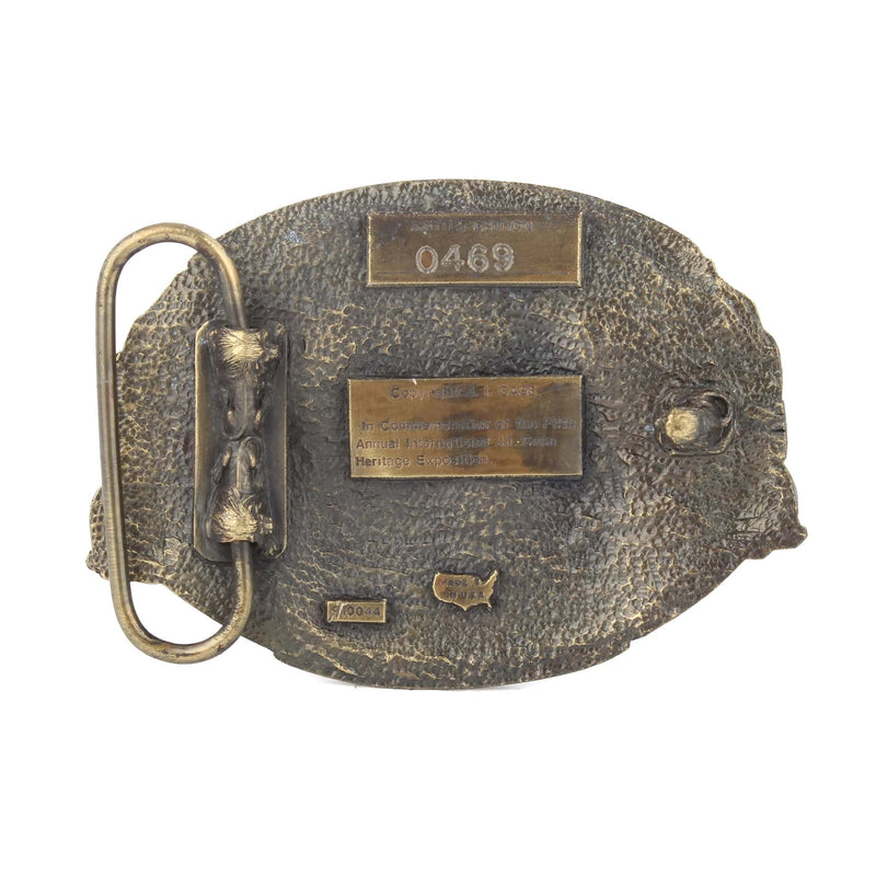 Vintage 1991 Midwest Old Threshers Reunion JI Case Heritage Expo LE Belt Buckle