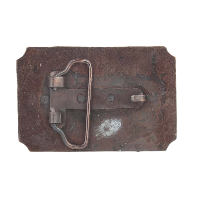 Vintage Pony Express US Mail Copper Tone Belt Buckle